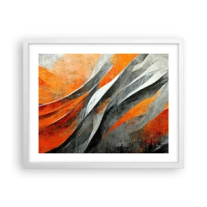 Poster in cornice bianca - Caldo e freddo - 50x40 cm