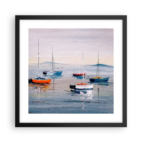 Poster in cornice nera - Meritato riposo - 40x40 cm