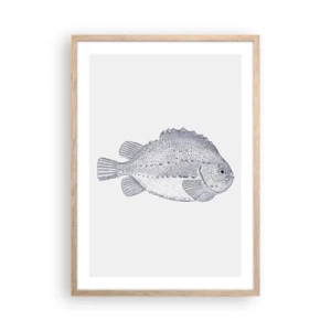 Poster in cornice rovere chiaro - Nell'album del naturalista - 50x70 cm