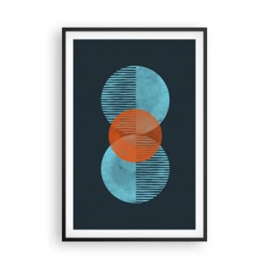Poster in cornice nera - Composizione simmetrica - 61x91 cm