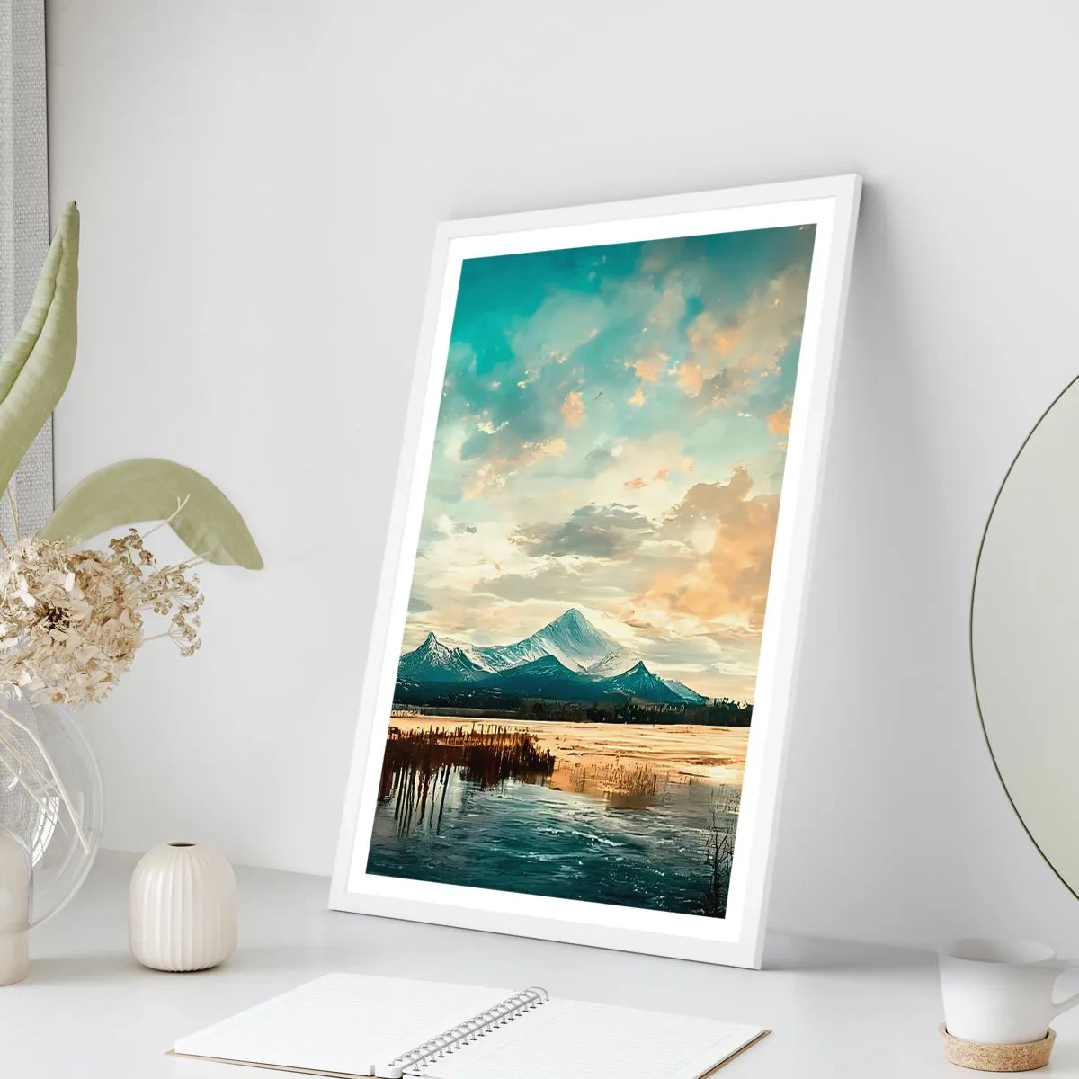 Poster in cornice bianca - Sotto la protezione del cielo - 61x91 cm