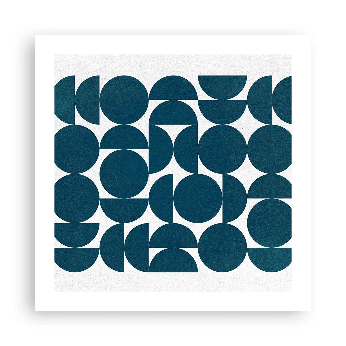 Poster - Cerchi e semicerchi - 50x50 cm