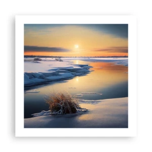 Poster - Tramonto invernale - 50x50 cm