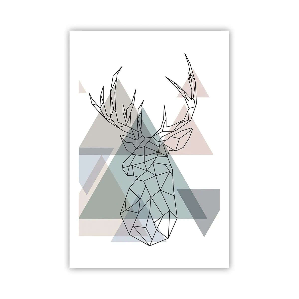 Poster - Nel bosco geometrico - 61x91 cm
