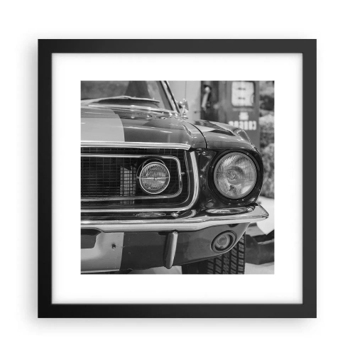 Poster in cornice nera - A rotta di collo - 30x30 cm