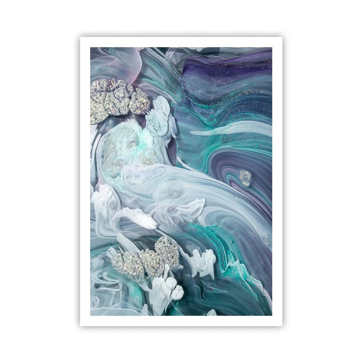 Poster - Correnti di blu - 70x100 cm