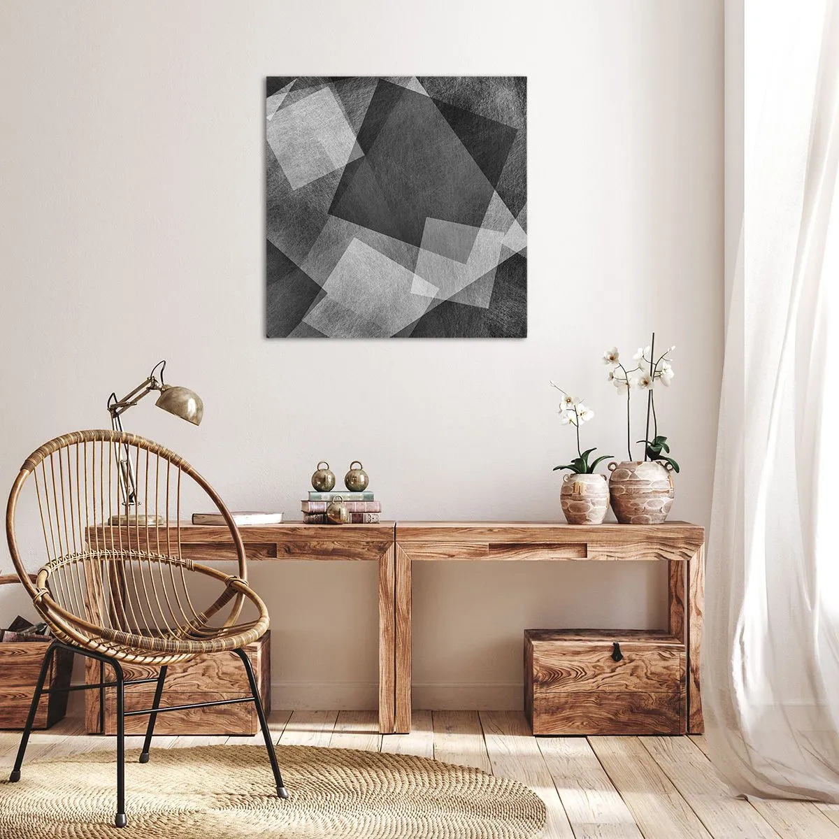 Quadro su tela - Stampe su Tela - Simbolo eterno di ordine e durata - 30x30 cm