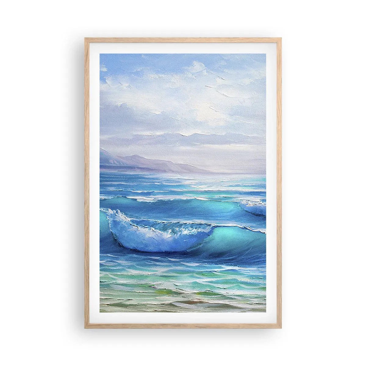 Poster in cornice rovere chiaro - Porta sollievo - 61x91 cm