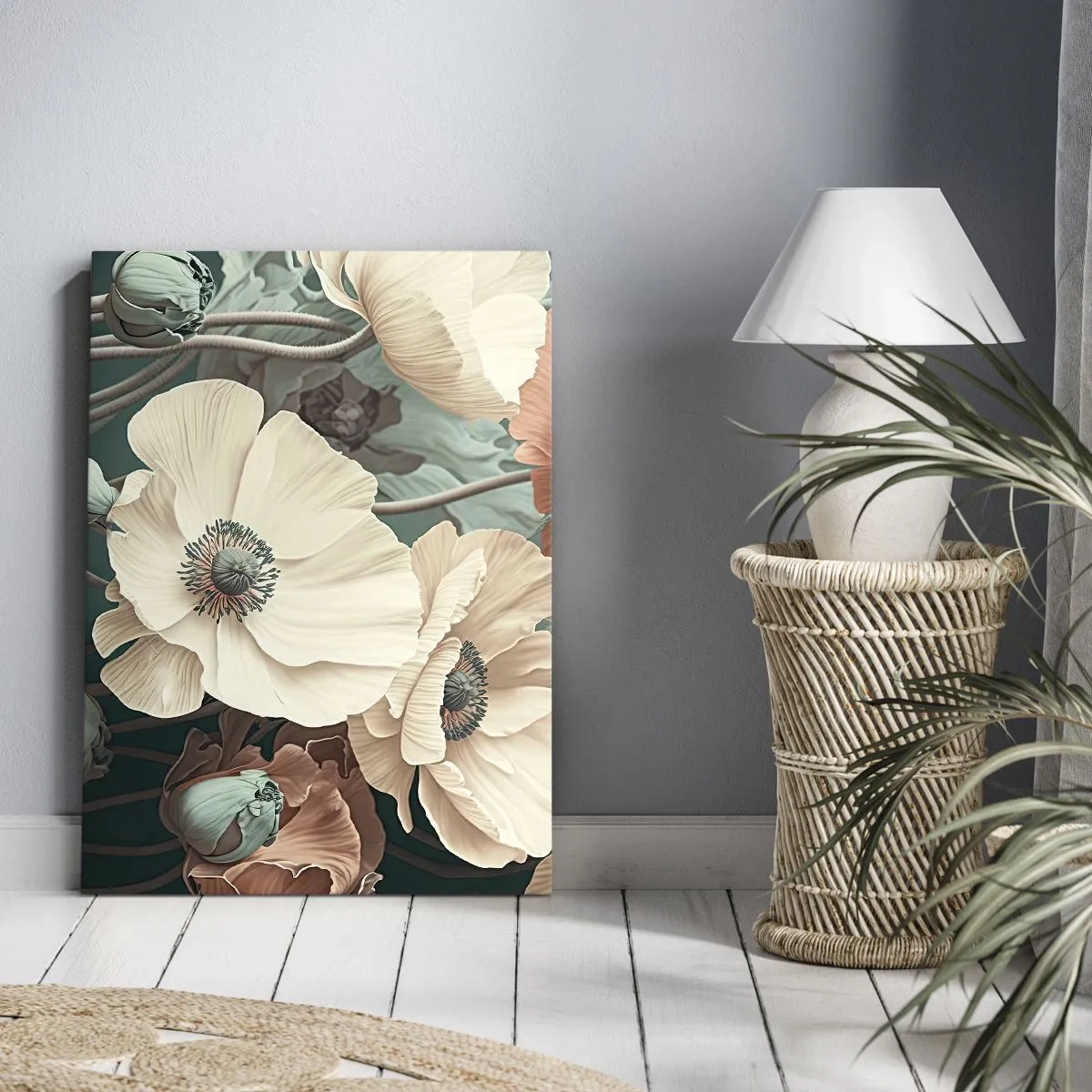 Quadro su tela - Stampe su Tela - Il sussurro dei papaveri - 45x80 cm