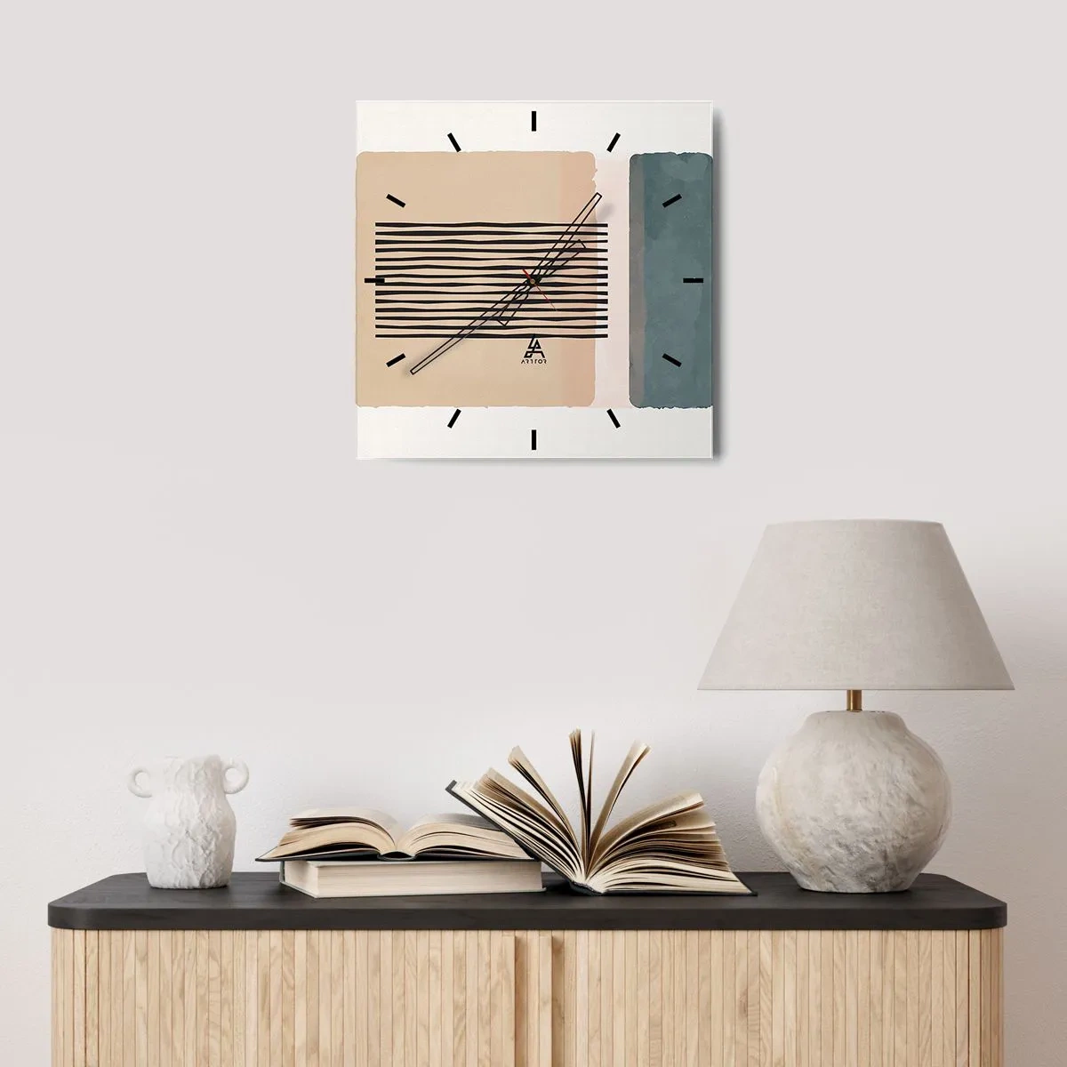 Orologio da parete - Orologio in Vetro - Tutto a posto - 40x40 cm