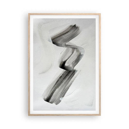 Poster in cornice rovere chiaro - Casualmente per divertimento - 70x100 cm