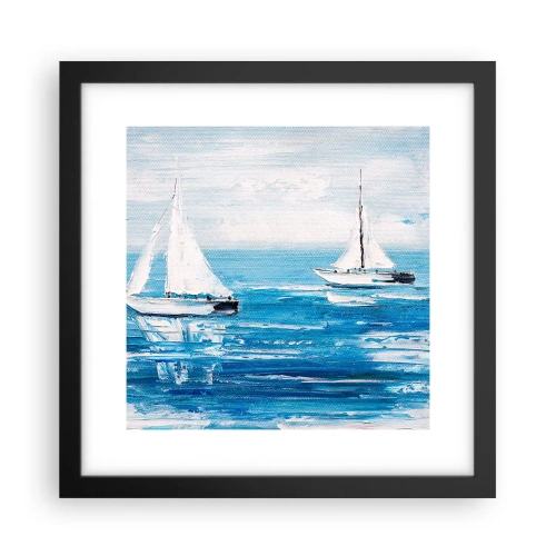 Poster in cornice nera - Con un amico al fianco - 30x30 cm