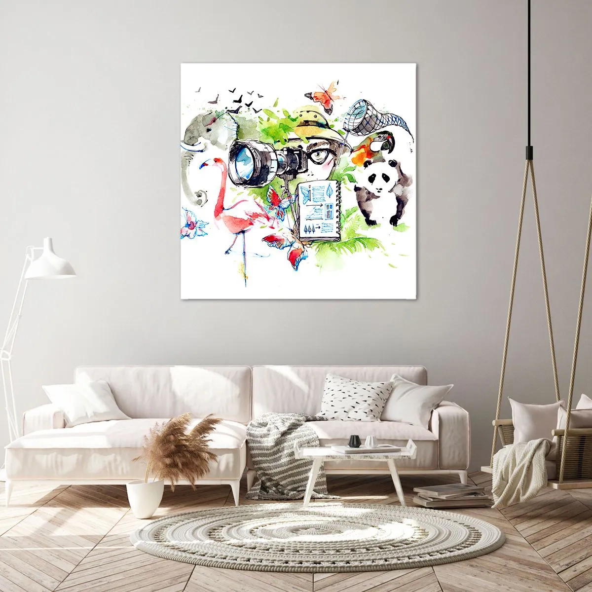 Quadro su tela - Stampe su Tela - Nell'obiettivo del viaggiatore - 50x50 cm