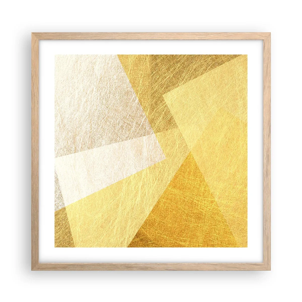 Poster in cornice rovere chiaro - La pace della geometria - 50x50 cm
