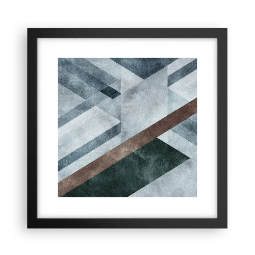 Poster in cornice nera - La ricercata eleganza della geometria - 30x30 cm