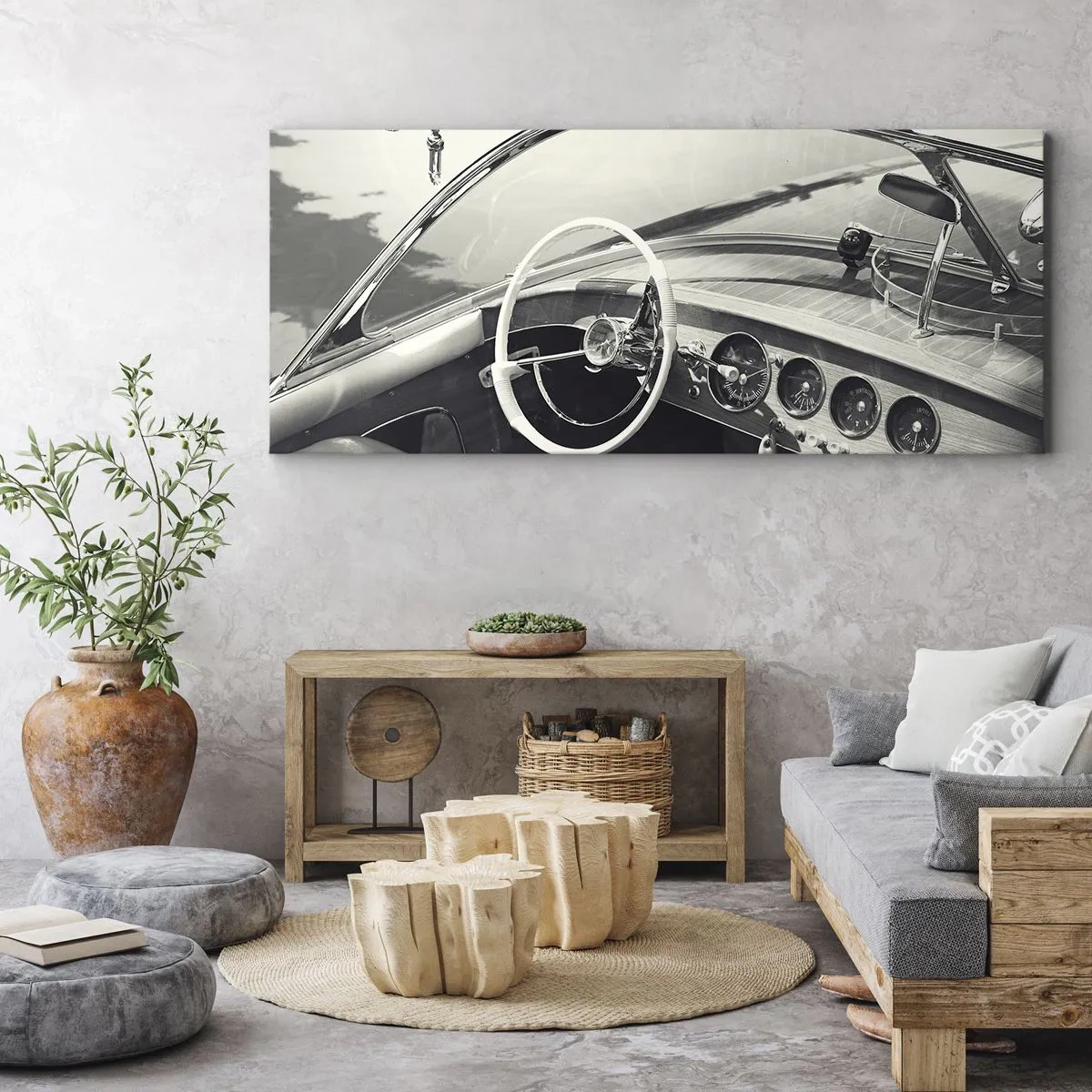 Quadro su tela - Stampe su Tela - Il ricco e il povero - 100x40 cm