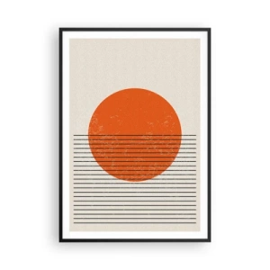 Poster in cornice nera - Sempre il sole - 70x100 cm