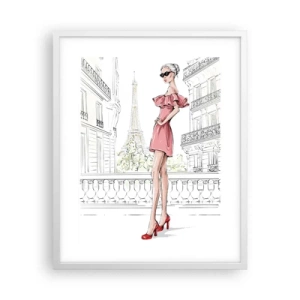 Poster in cornice bianca - L'arte della moda - 40x50 cm
