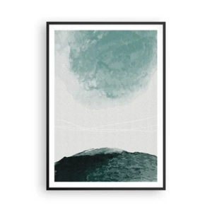 Poster in cornice nera - Incontro con la nebbia - 70x100 cm