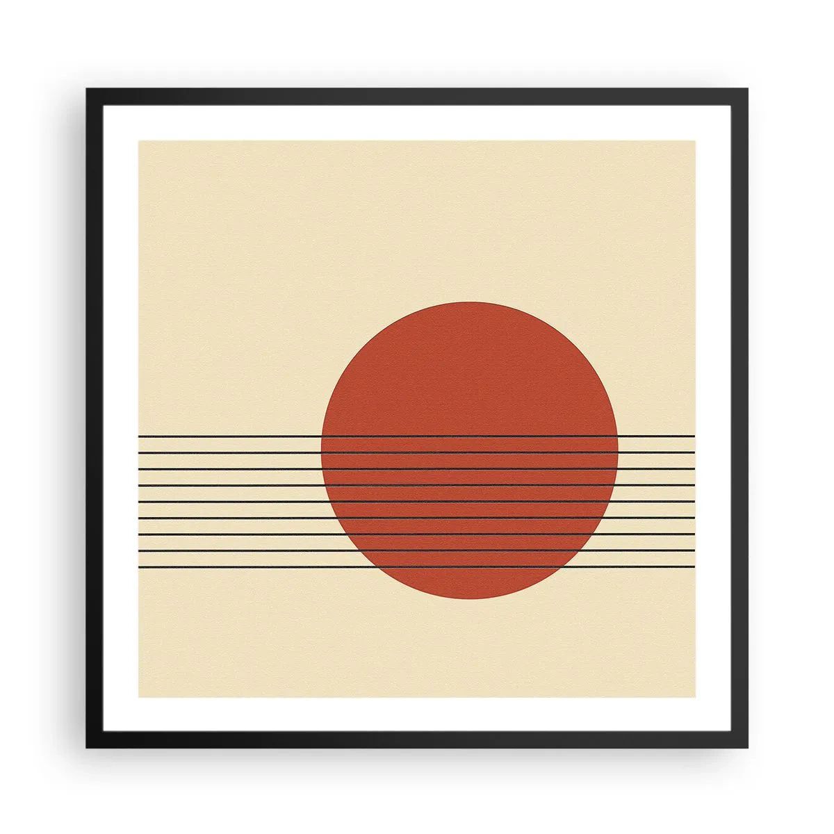 Poster in cornice nera - Nel cerchio e oltre - 60x60 cm