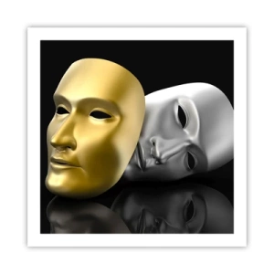 Poster - La vita è teatro - 60x60 cm