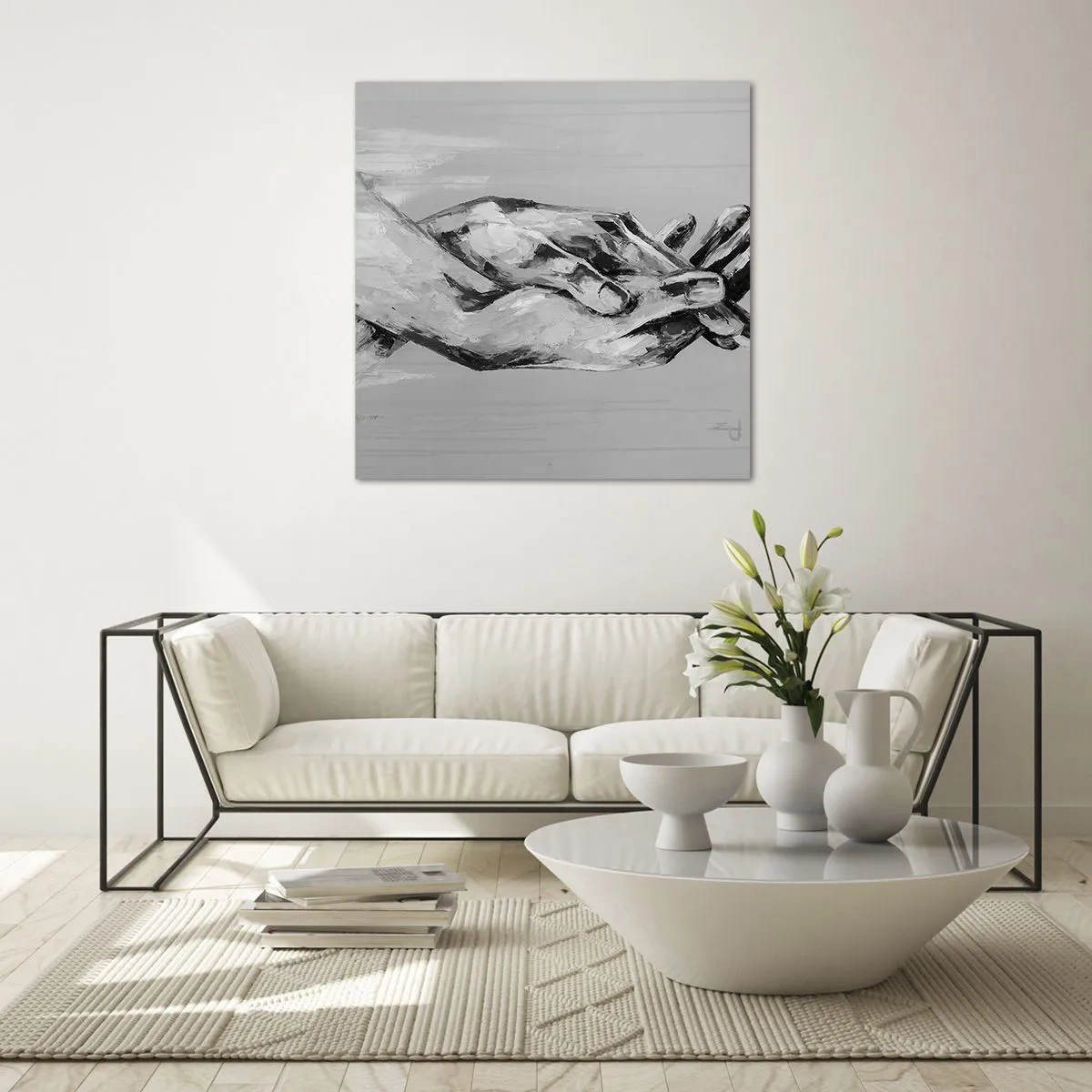 Quadro su vetro - Inizio... - 30x30 cm