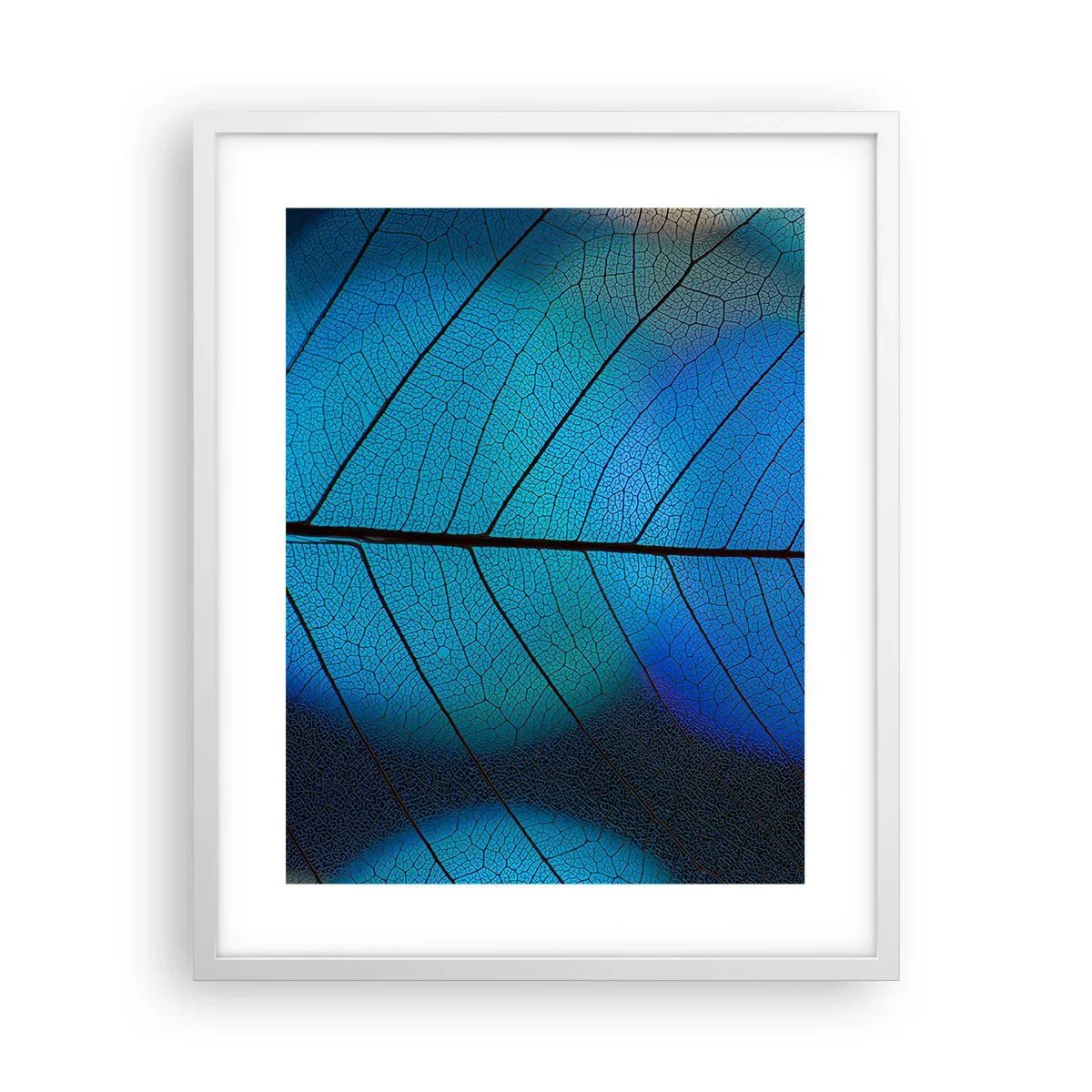 Poster in cornice bianca - Struttura intricata - 40x50 cm