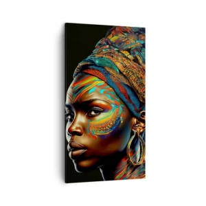 Quadro su tela - Stampe su Tela - Regina africana - 45x80 cm