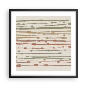 Poster in cornice nera - La notazione musicale dei colori - 50x50 cm