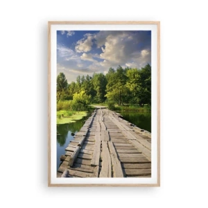 Poster in cornice rovere chiaro - Estate, estate ovunque - 61x91 cm