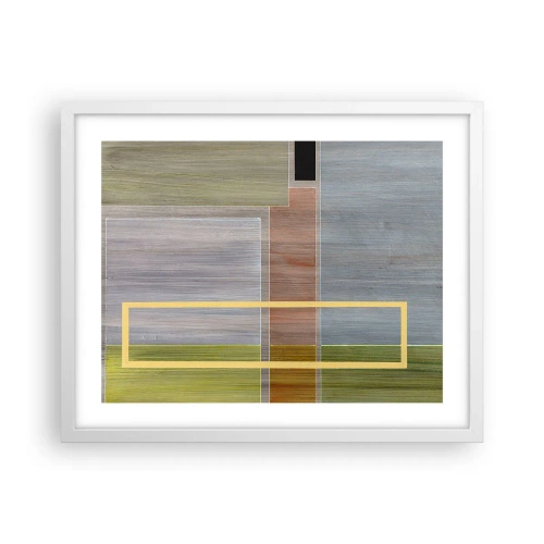 Poster in cornice bianca - Semplice e tranquillo - 50x40 cm