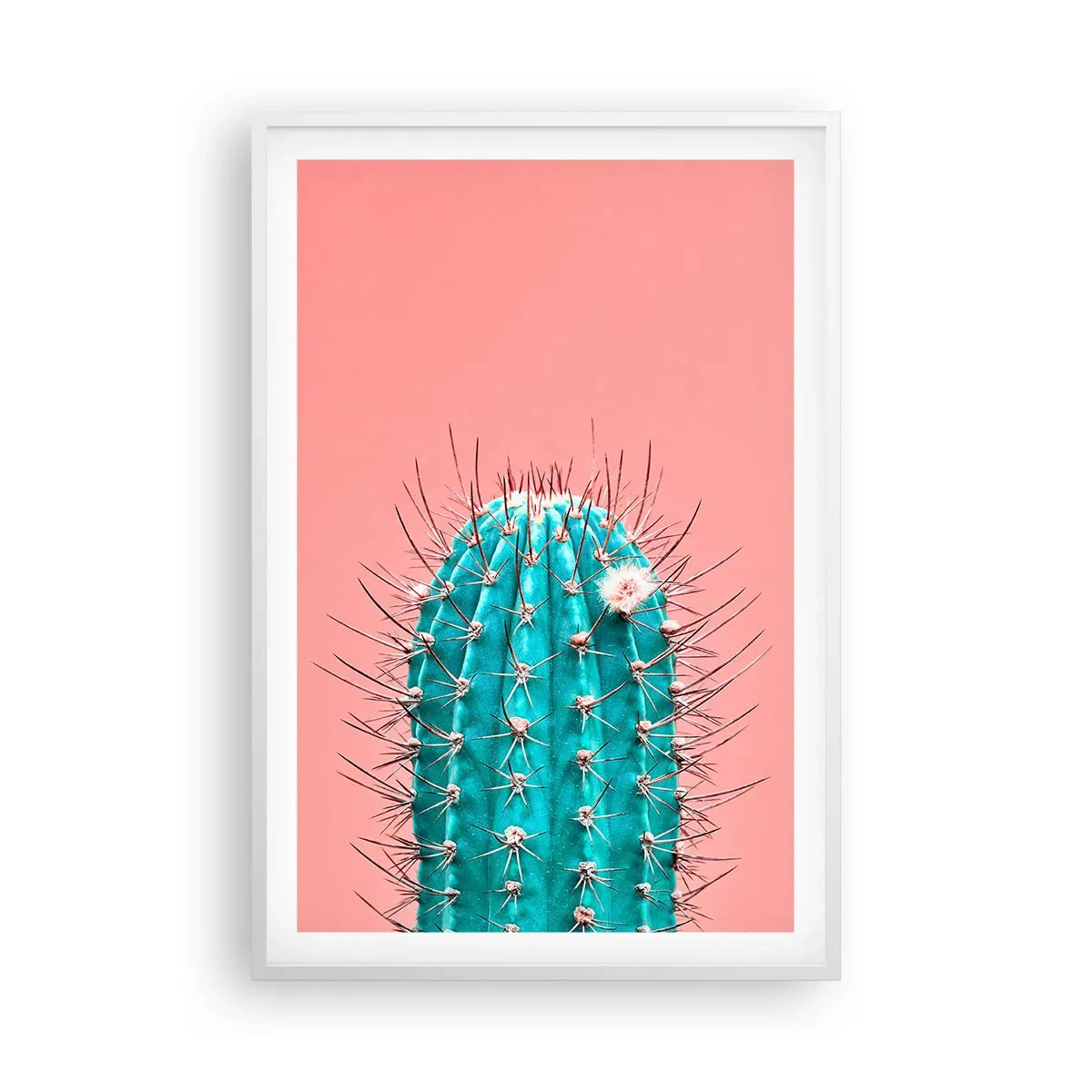 Poster in cornice bianca - Stai attento - 61x91 cm