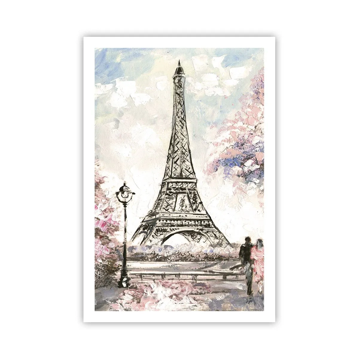 Poster - Passeggiata a Parigi in aprile - 61x91 cm