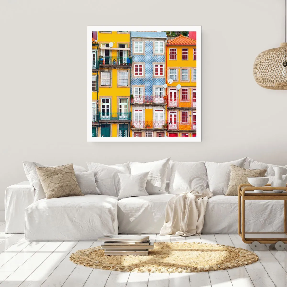 Poster - I colori della città vecchia - 60x60 cm
