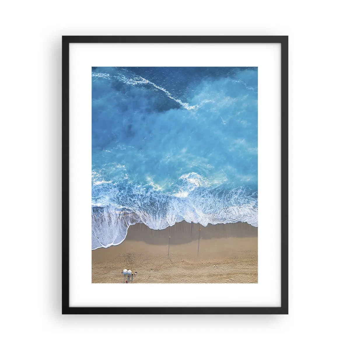 Poster in cornice nera - La forza del blu - 40x50 cm