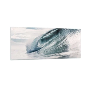 Quadro su vetro - Cima d'acqua - 100x40 cm