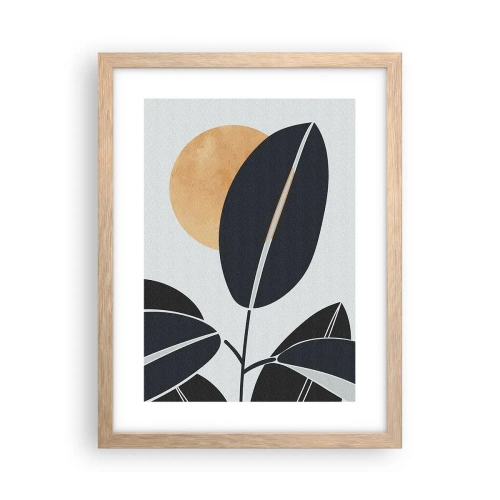 Poster in cornice rovere chiaro - Un giorno rovente d'estate - 30x40 cm