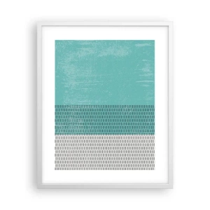 Poster in cornice bianca - Composizione equilibrata - 40x50 cm