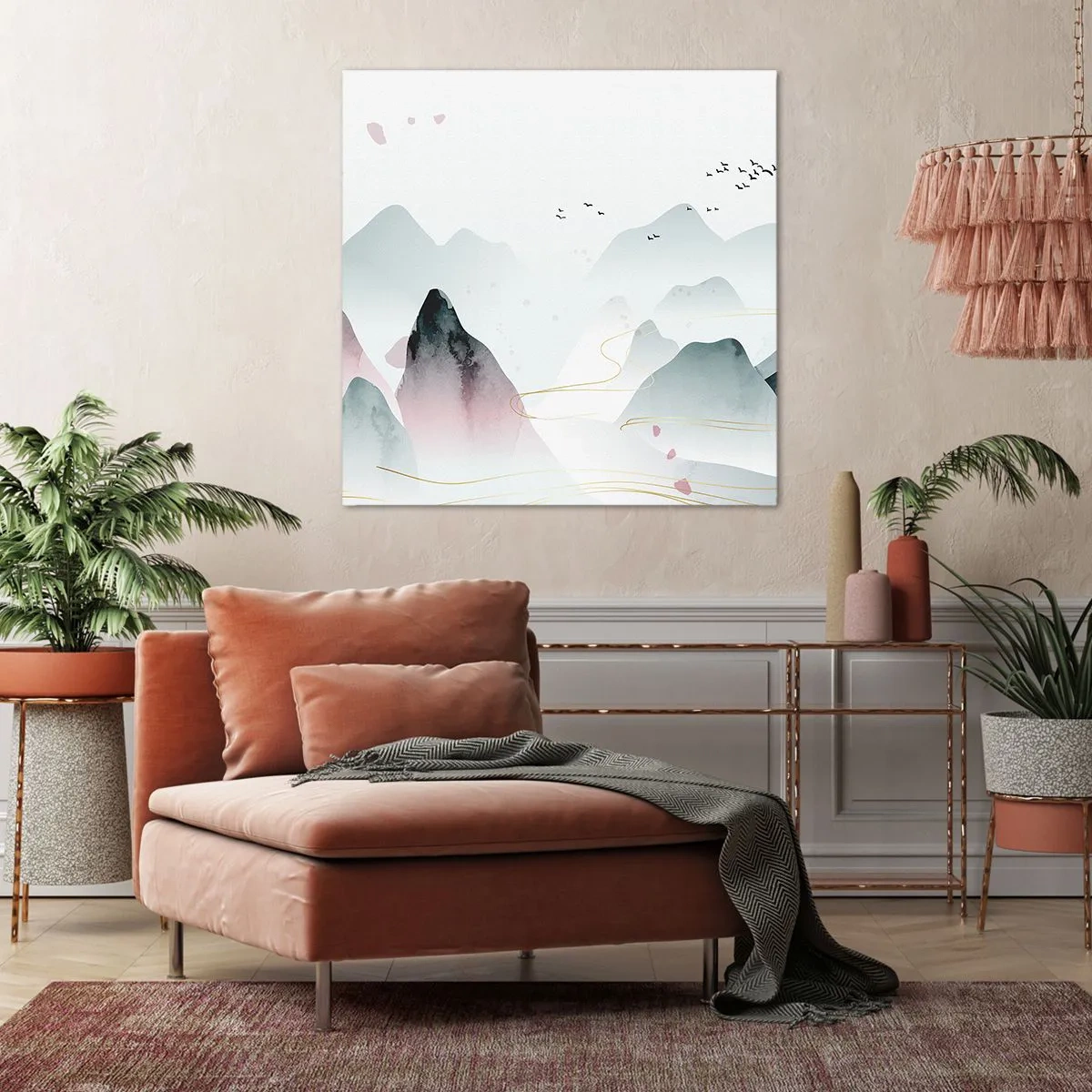 Quadro su tela - Stampe su Tela - Oltre le cime - 40x40 cm