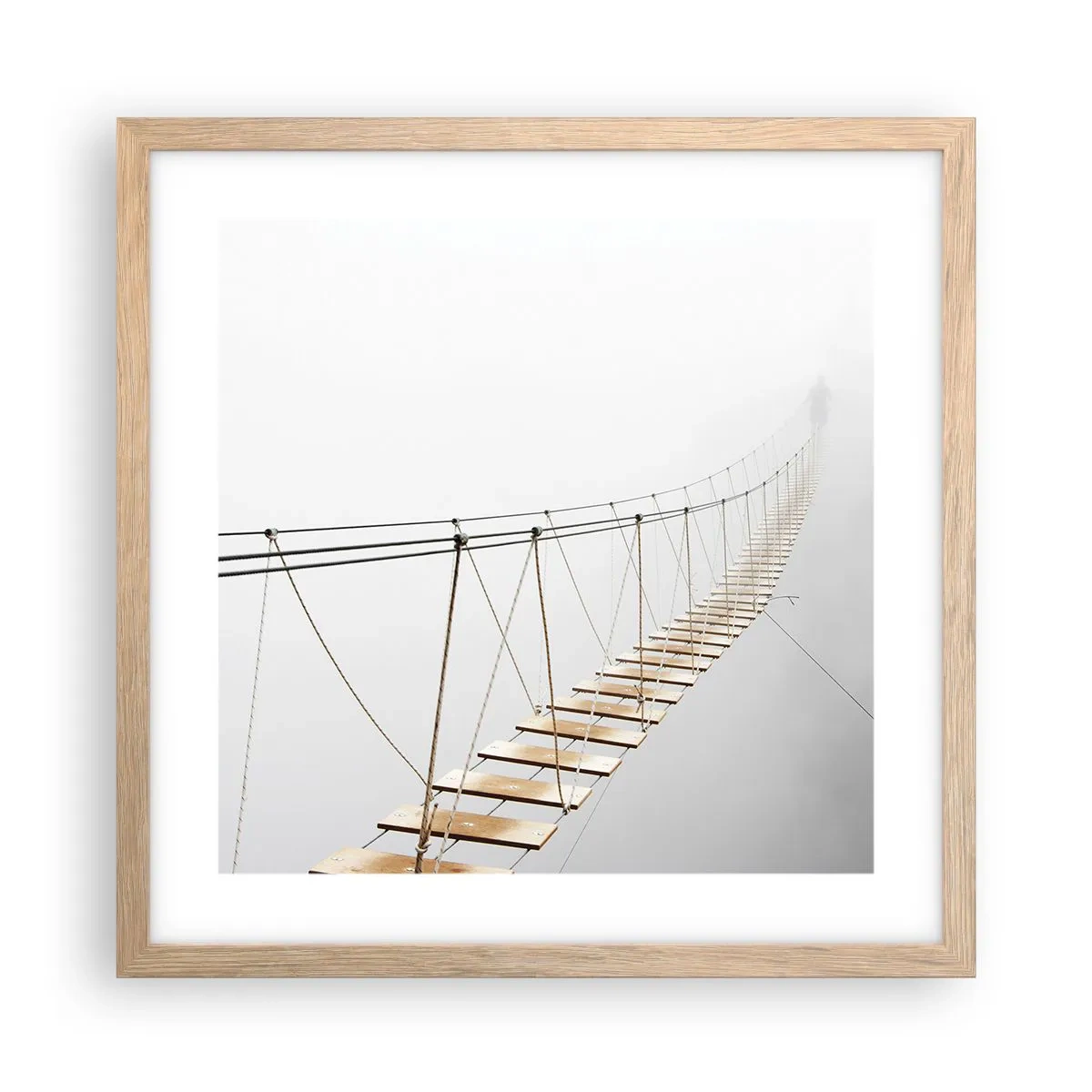 Poster in cornice rovere chiaro - Dove ti porta? - 40x40 cm