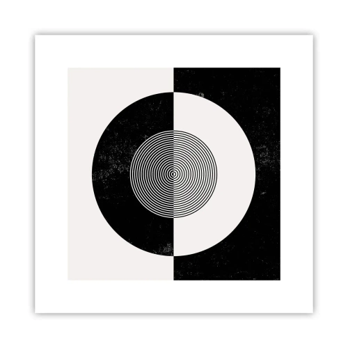 Poster - Armonia in bianco e nero - 30x30 cm