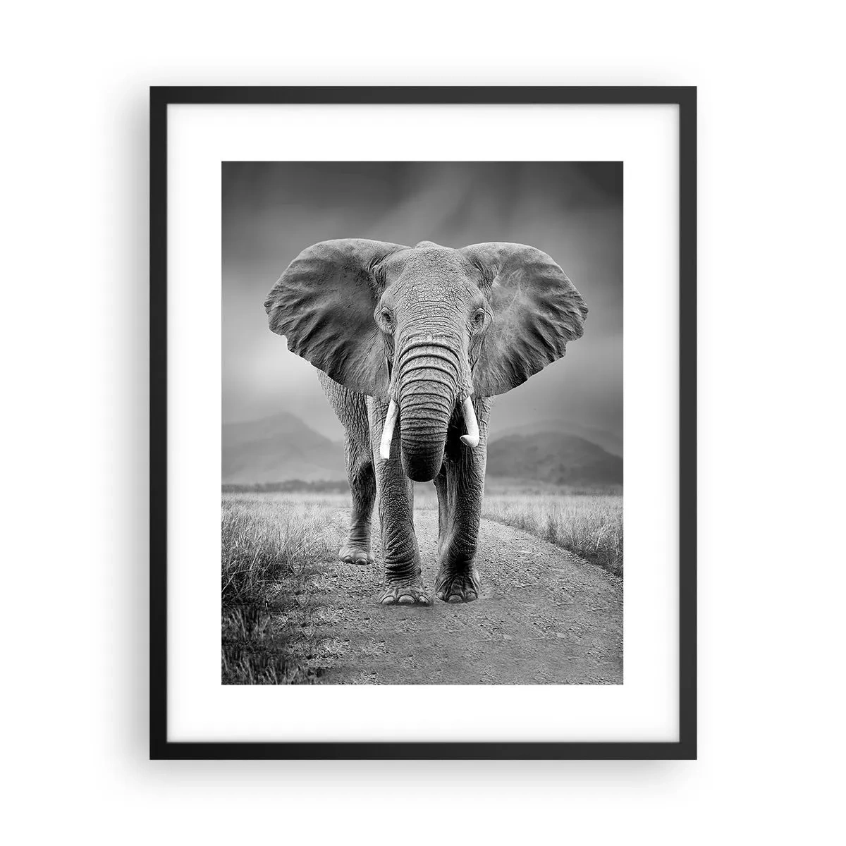 Poster in cornice nera - Il padrone di casa dà il benvenuto - 40x50 cm