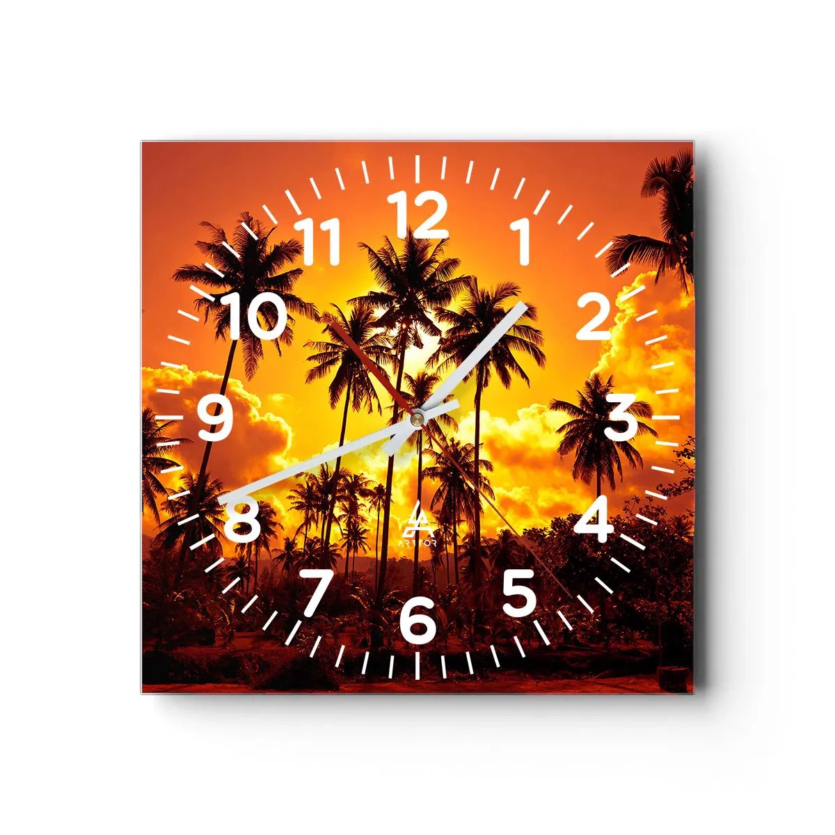 Orologio da parete - Orologio in Vetro - Bruciano i monti, bruciano i boschi - 40x40 cm