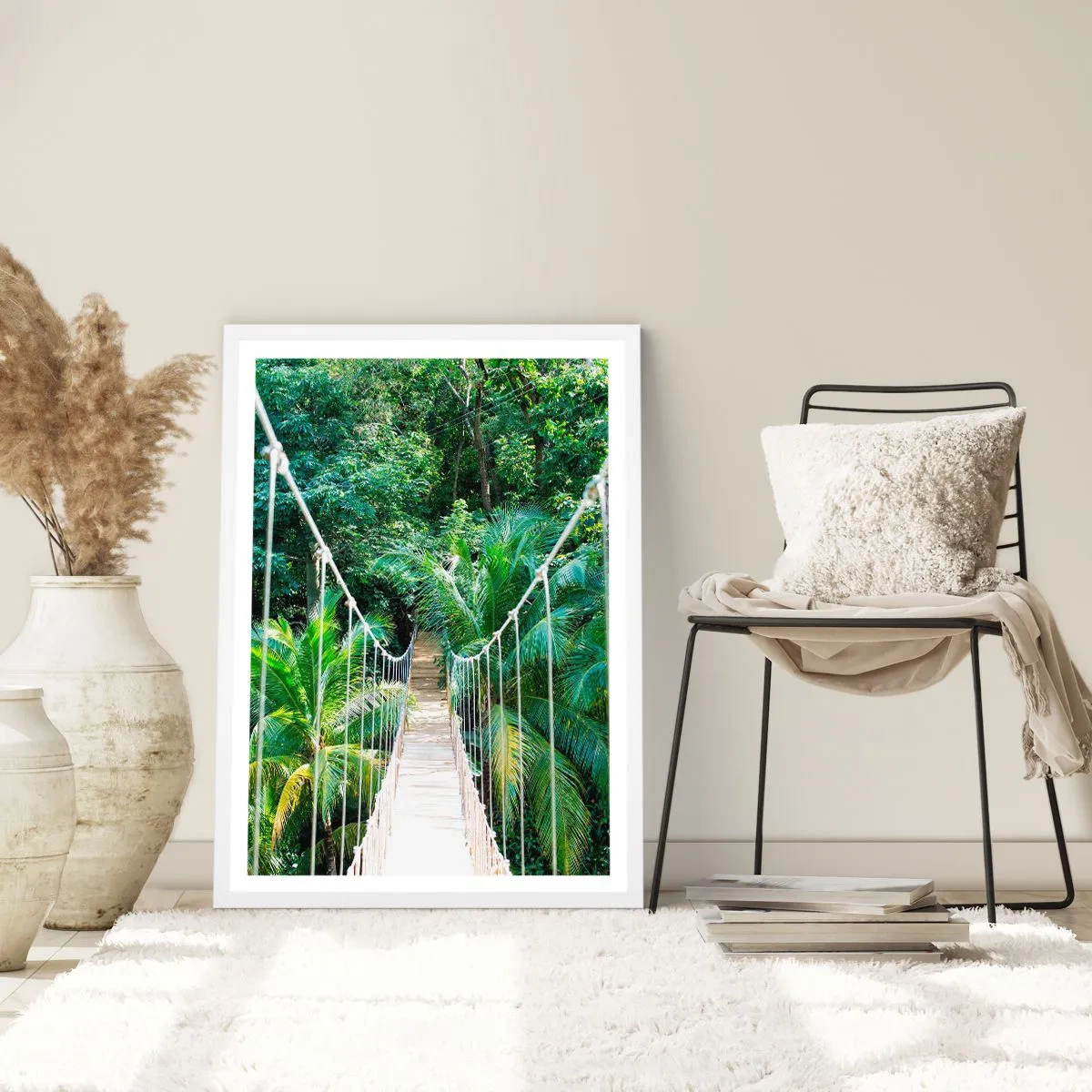 Poster in cornice bianca - Welcome to the jungle! - 30x40 cm