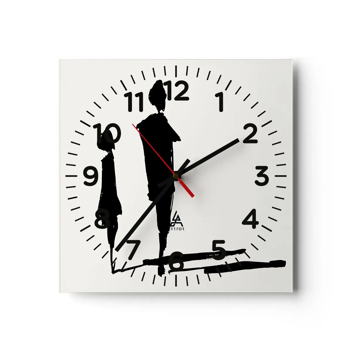 Orologio da parete - Orologio in Vetro - Sicuramente insieme? - 30x30 cm