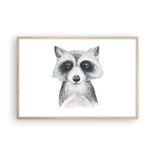 Poster in cornice rovere chiaro - Un attimo di commozione - 91x61 cm