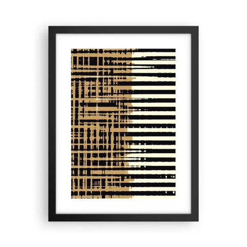 Poster in cornice nera - Astrazione architettonica - 30x40 cm