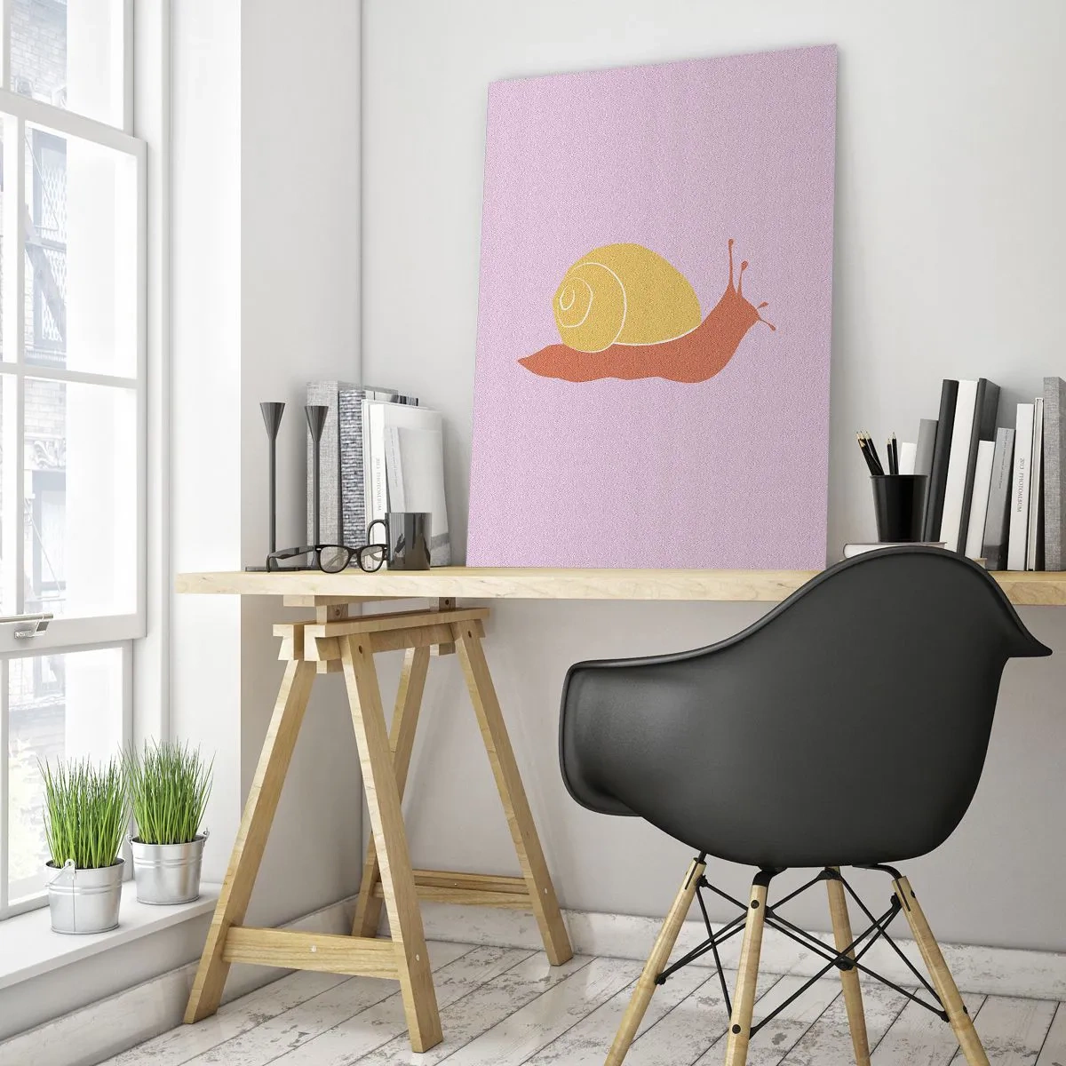 Quadro su vetro - Non c'è fretta - 80x120 cm