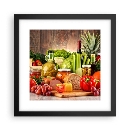 Poster in cornice nera - Affumicati, arrostiti, marinati - 30x30 cm