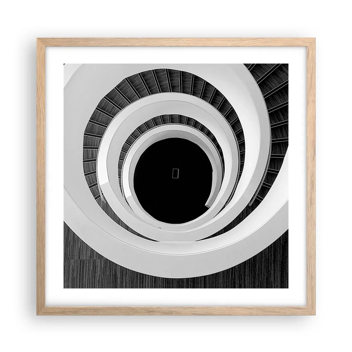 Poster in cornice rovere chiaro - Verso l'essenza delle cose - 50x50 cm